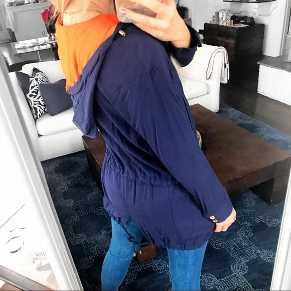 💙 MICHAEL KORS BASICS TRUE NAVY HOODIE JACKET! - Picture 7 of 16